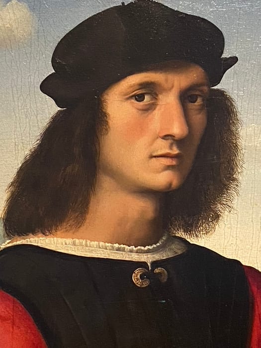 Retrato clásico de hombre con boina
